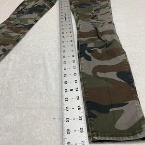 True Religion green camo skinny jeans distressed camouflage women S/P. SKU140